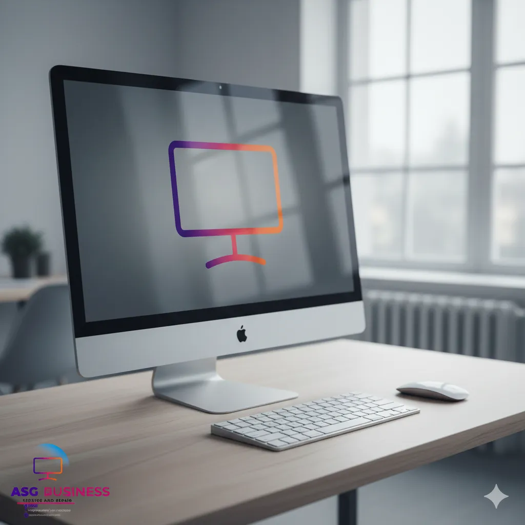 écran d'ordinateur classique, avec clavier et souris