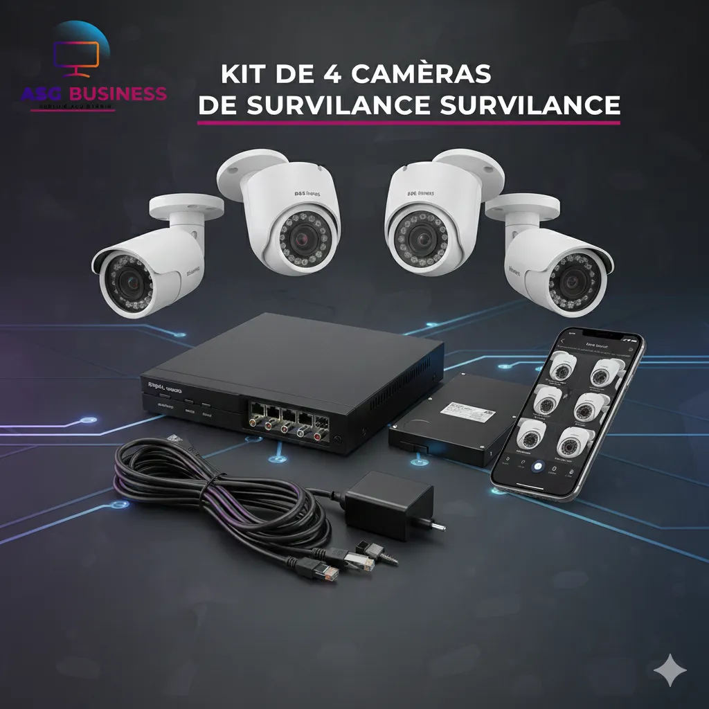 Kit de Caméras de Surveillance (4 Caméras)