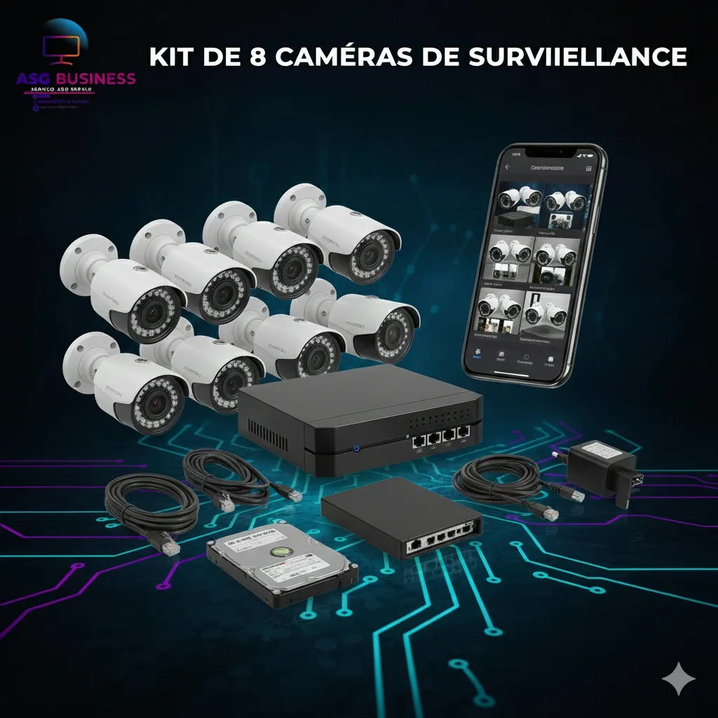 Kit de Caméras de Surveillance (8 Caméras)